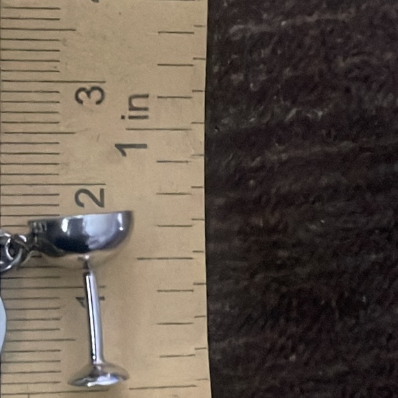 Sterling CHARM/PENDANT real solid Silver Fine Jewelry 1960s chalice miniature - Picture 4 of 5